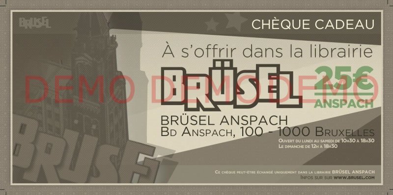 Chèque cadeau - magasin Brüsel - 25 € – Image 2