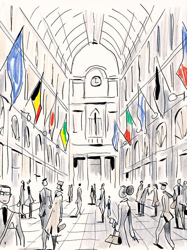 Estampe François Avril - Les Galeries Royales