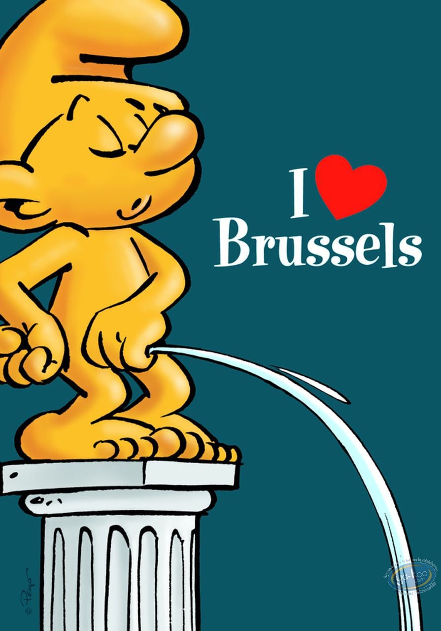 schtroumpf i love brussels