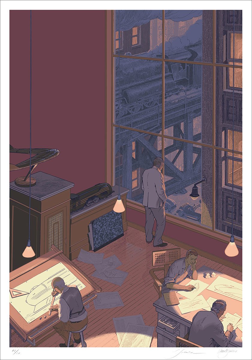 Sérigraphie François Schuiten et Laurent Durieux - Dialogues – Image 2