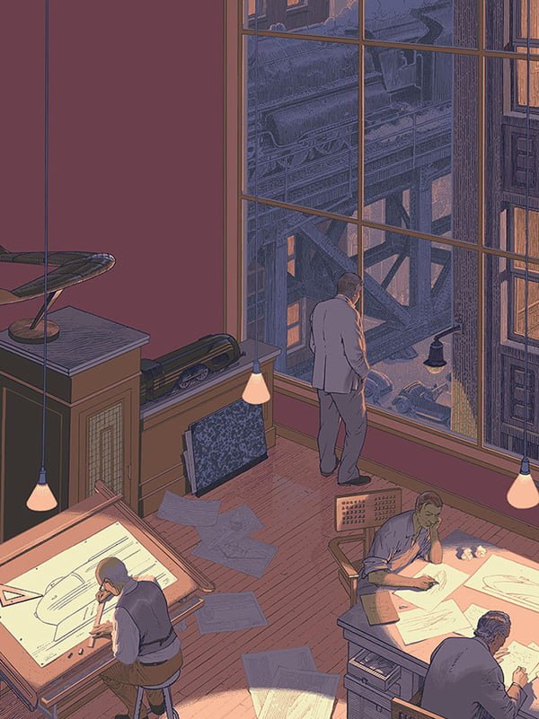 Sérigraphie François Schuiten et Laurent Durieux - Dialogues