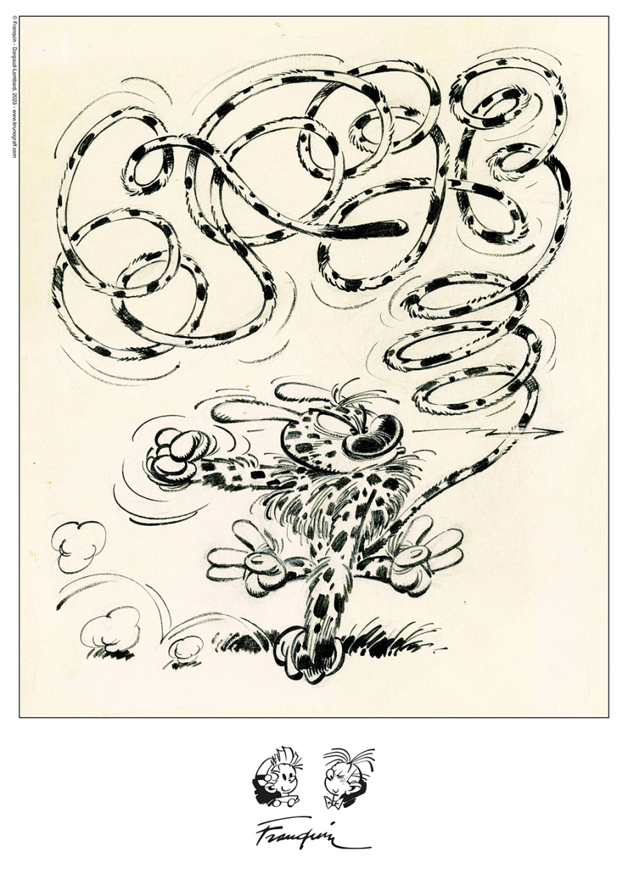 Affiche Franquin - Le Marsupilami énervé