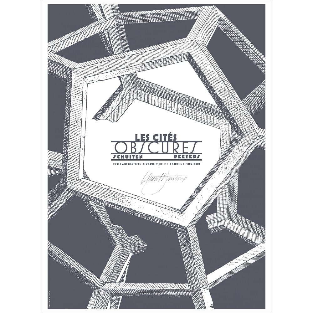 Sérigraphie signée Les cités obscures par François Schuiten et Benoît Peeters