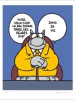 Sérigraphie Le Chat par Geluck Heures Sup