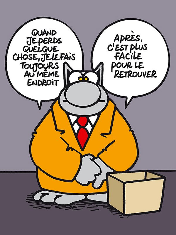 Sérigraphie Le Chat par Geluck - Perdre quelque chose