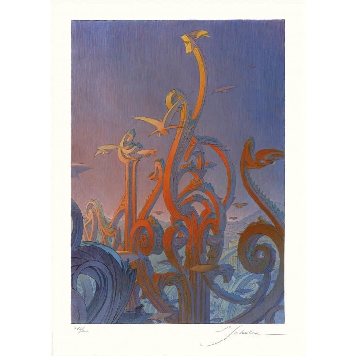 François Schuiten - Estampe Jugendcity - Signée Limitée – Image 2