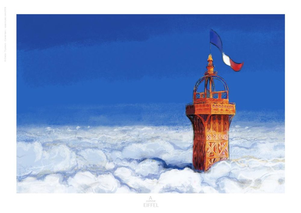 <i>A comme Eiffel</i> par Xavier Coste : pack BD + ex-libris – Image 2