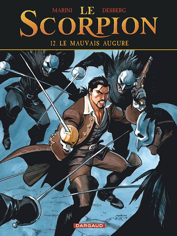 Pack exclusif Le Scorpion tome 12 "Le mauvais augure" par Enrico Marini et Stephen Desberg : 2 albums + ex-libris