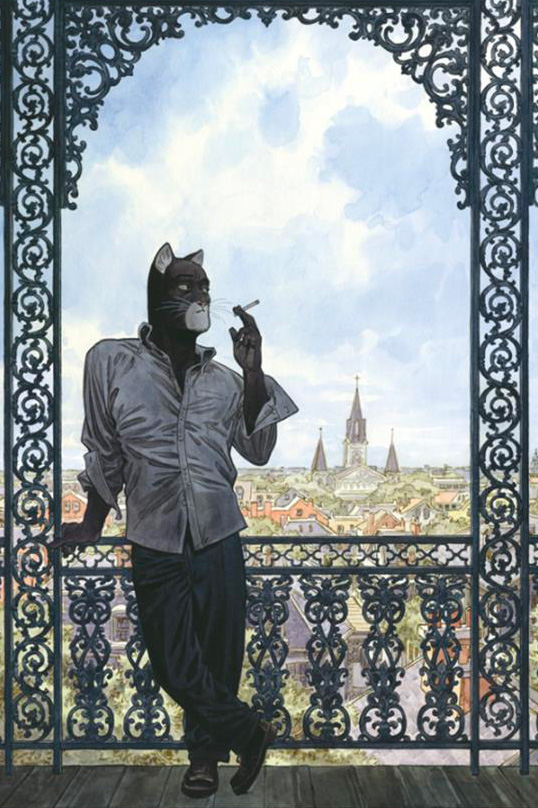 Affiche Blacksad "Balcony" signée par Juanjo Guarnido - exclusivité Brüsel