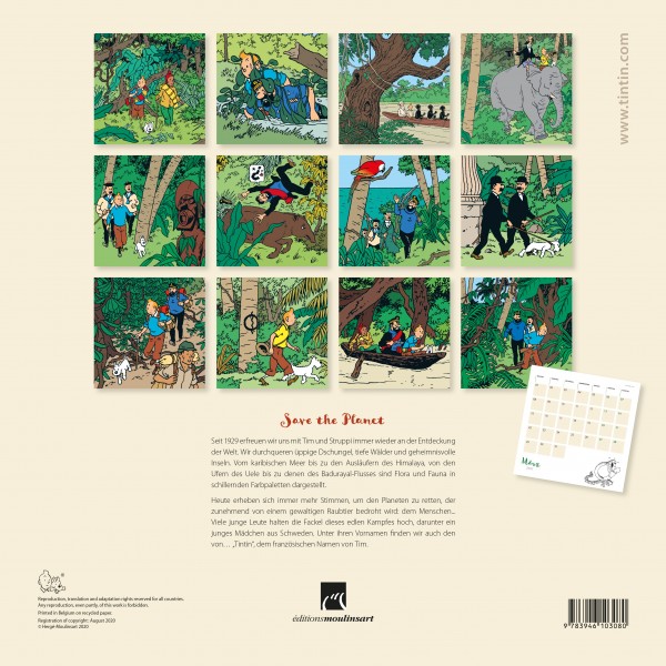 Calendrier Tintin 2021 – Image 3