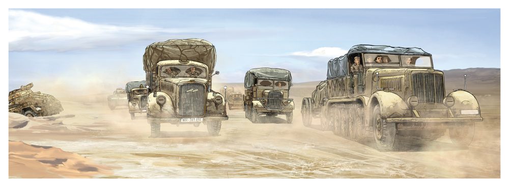 Afrika Korps tome 2 "Crusader" par Olivier Speltens - jaquette exclusive + ex-libris – Image 2
