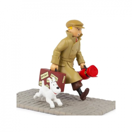 "Ils arrivent" sur les pavés de Bruxelles - figurine Tintin