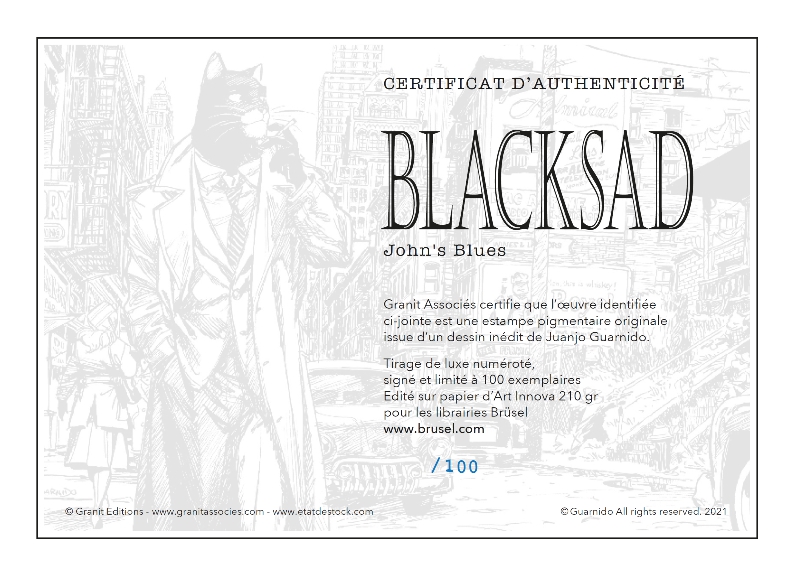 Pack Blacksad tome 6 + estampe signée exclusive + ex-libris exclusif signé et limité offert – Image 5