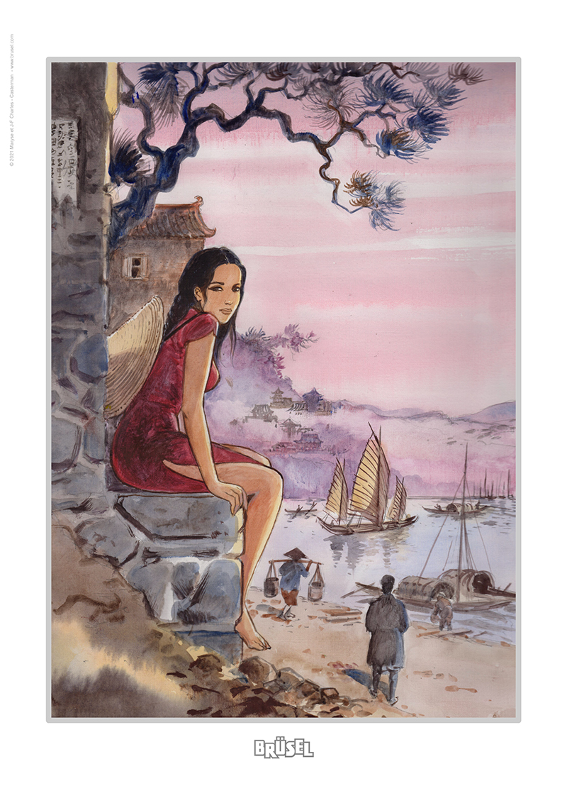 China Li Tome 3 "La Fille de l'eunuque" + ex-libris – Image 2