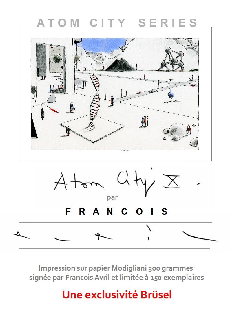 Affiche Atom city X par François Avril - exclusivité Brüsel – Image 2