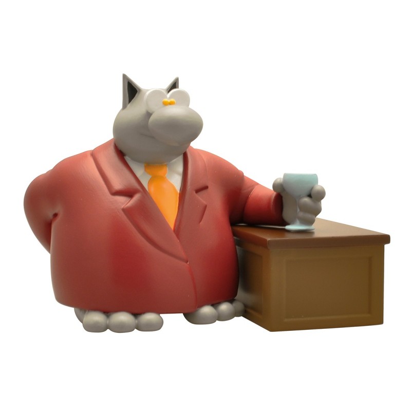 Figurine Le chat au bar par Philippe Geluck