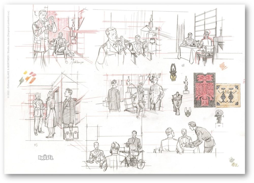 Pack ex libris signé Blake et Mortimer :Huit Heures à Berlin + Fac similé tome 10 - L'Affaire du collier - Version Journal Tintin (Journal Tintin)
