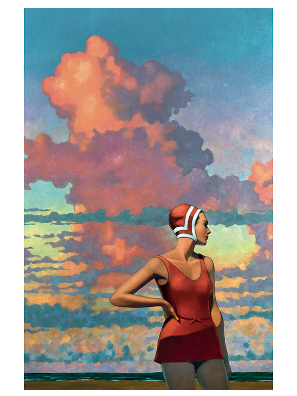 Estampe pigmentaire Miles Hyman : "Cloud formation" 40x60