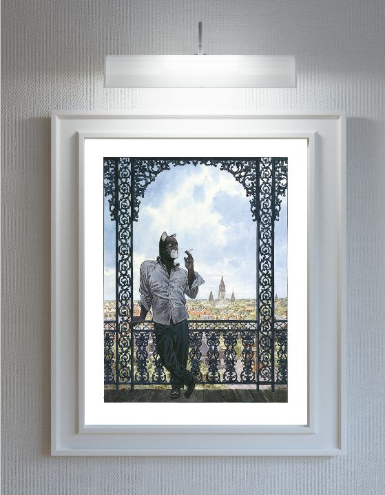 Estampe : "Blacksad Balcony" signée et limitée à 100ex -Exclusivité Brüsel ! – Image 2