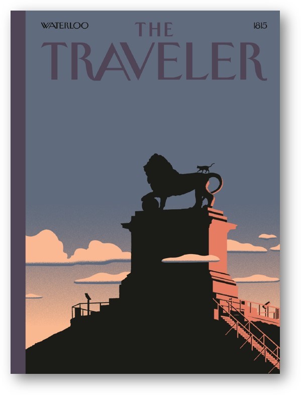 Estampe pigmentaire "The traveler - Waterloo" par David Merveille – format traveler
