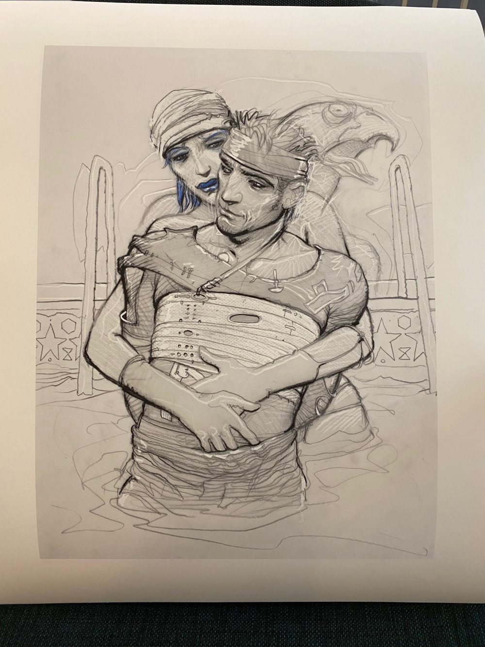 Enki Bilal • Tirage pigmentaire "Calque1- La piscine" limité, numéroté signé 99ex – Image 2