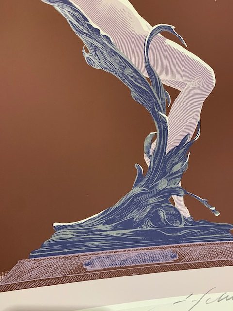 Sérigraphie - La lampe aux Nymphes  ( Variante Argentée ) - Signée et limitée F. Schuiten – Image 5
