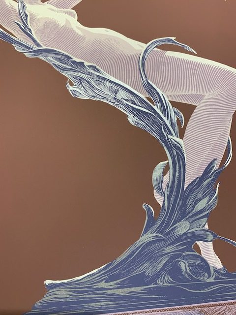 Sérigraphie - La lampe aux Nymphes  ( Variante Argentée ) - Signée et limitée F. Schuiten – Image 4