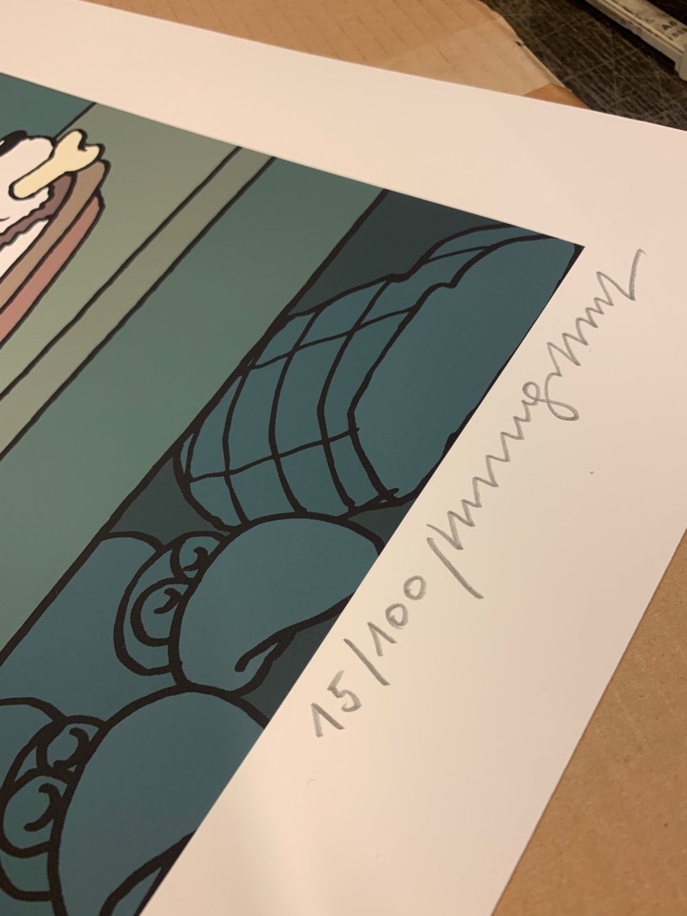 Estampe Le Chat par Philippe Geluck - La boucherie BD - 100 exemplaires - signé – Image 3