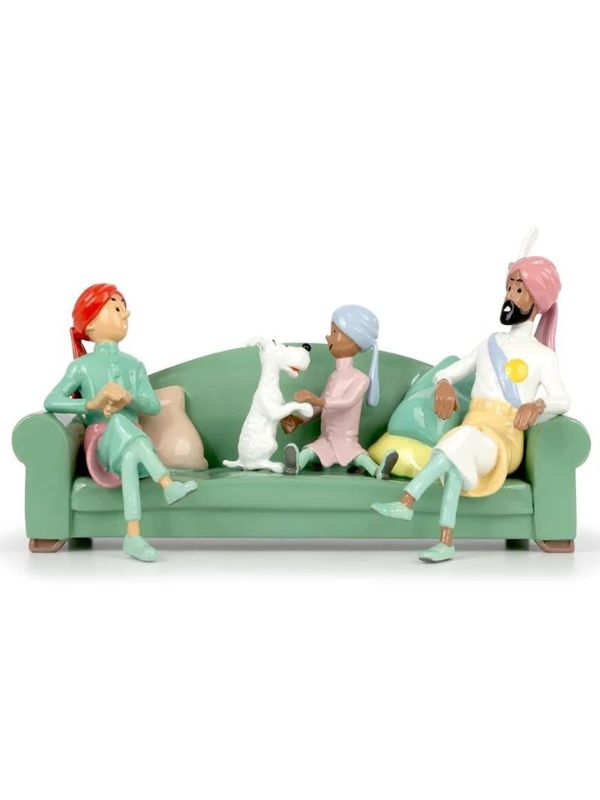 Tintin Pixi : scène du divan