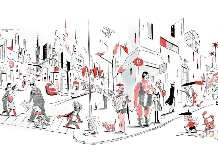 Digigraphie La Fresque de François AVRIL signée 99 ex. en exclusivité Brüsel – Image 3