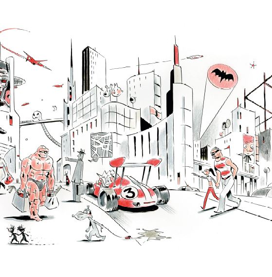 Digigraphie La Fresque de François AVRIL signée 99 ex. en exclusivité Brüsel – Image 6