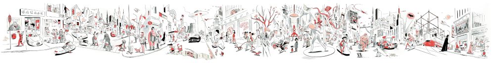 Digigraphie La Fresque de François AVRIL signée 99 ex. en exclusivité Brüsel – Image 8