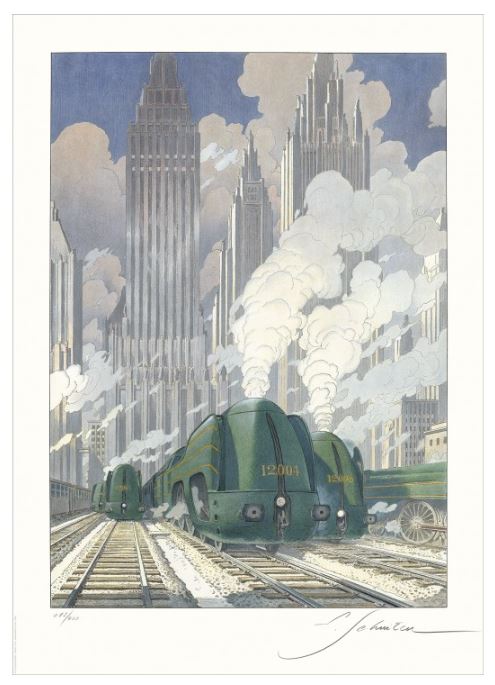 Schuiten - Les Type 12 à New York - Estampe signée 400 ex.